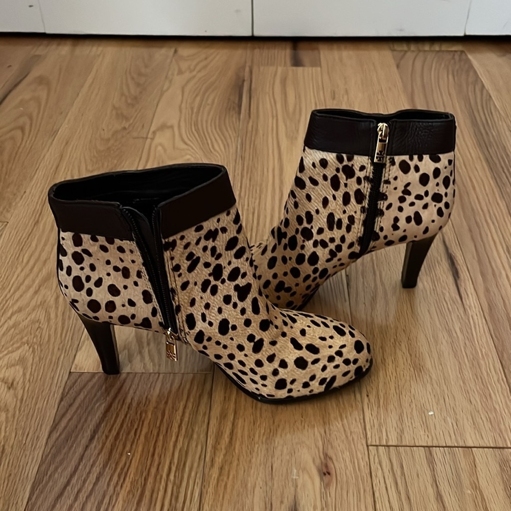 New Tory Burch Calf hair cheetah print Priscilla Boots, size 9 - Picture 14 of 16